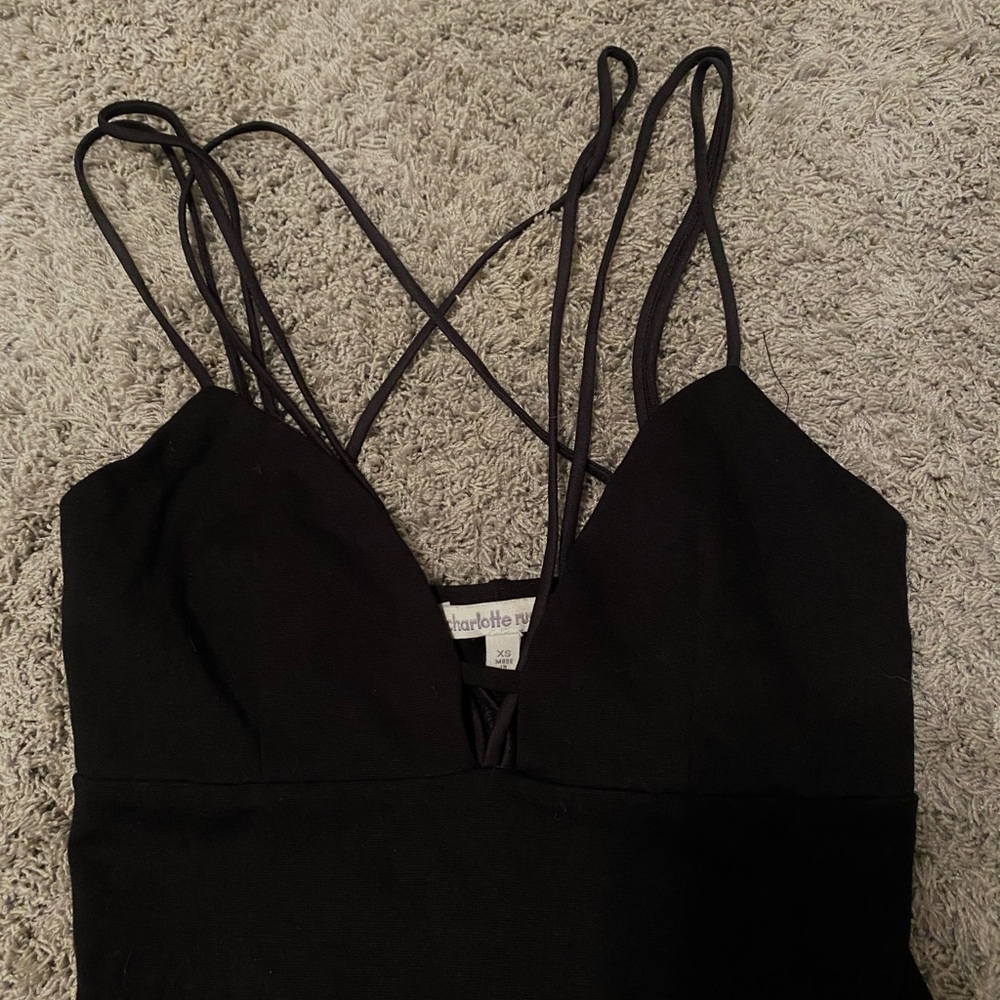 STRAPPY LITTLE BLACK DRESS - Picture 3 of 3